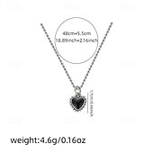 abordables Colliers-Collier chromé pour femme, élégant, simple, doux, classique, pour Noël, anniversaire, rue