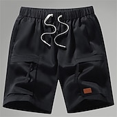 economico Classico-Per uomo Pantaloncini cargo Shorts Pantaloncini Estivi Tasca con cerniera Multi-tasche Semplice Comodità Indossabile Lunghezza al ginocchio All&#039;aperto Sport Quotidiano Moda Casual Nero Verde militare