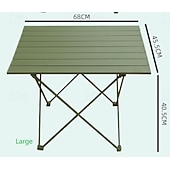 お買い得  キャンプ用家具-ポータブルキャンプサイドテーブル、超軽量アルミ折りたたみビーチテーブル、キャリーバッグ付き、屋外調理、ピクニック、キャンプ、ボート、旅行用