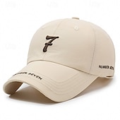 ieftine Şapcă de baseball pentru bărbaţi-Bărbați Șapcă de baseball Palarie de soare Căciulă de camioner Kaki Gri Poliester Brodat Modă Casual Zilnic Festival Literă &amp; Număr Ajustabile Cremă Cu Protecție Solară Respirabil