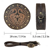 cheap Accessories and More-Retro Vintage Punk &amp; Gothic Medieval Cosplay Costume Belt Pouch Dice Bag Viking Celtic Knight Ranger Fancy Dress Men&#039;s Women&#039;s Celtic Viking Halloween Masquerade Performance Stage Renaissance Fair