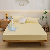 abordables Sábanas y funda de almohada-Funda protectora para cama Queen Full King cubierta impermeable protector de colchón sábana ajustada impermeable protector de cama funda de colchón 360° de paquete completo bolsillo profundo sábana