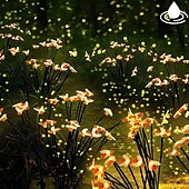economico Luci paesaggistiche-2 luci solari da giardino a forma di lucciola, 8/10 LED, luci da giardino esterne impermeabili con 2 modalità di illuminazione, luci oscillanti IP65 per decorazioni natalizie, da giardino, da patio e da passerella