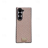 economico Cover Samsung-telefono Custodia Per Samsung Galaxy Piegatura a Z 7 Z Fold 6 Z Fold 5 Z Fold 4 Z Fold 3 Copertura Posteriore Resistente agli urti Retrò TPU Pelle PU