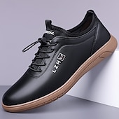 baratos Casual-tênis casual bege com cadarço para homens - calçados confortáveis para o dia a dia para passeios casuais