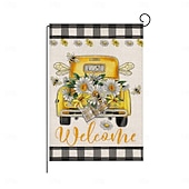 Недорогие Садовые флаги, Баннер-Флаг для сада с подсолнухами летом 12 x 18 дюймов флаги для двора и патио маленькие садовые флаги для улицы уличные флаги праздничные садовые флаги