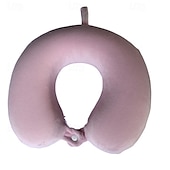 cheap Bedding Accessories-Neck Pillow for Traveling, Upgraded Travel Neck Pillow for Airplane 100% Pure Memory Foam Travel Pillow for Flight Headrest Sleep, Portable Plane Accessories
