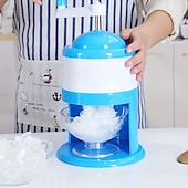お買い得  キッチン家電-手回し製氷機 手動フルーツスムージーマシン ミニ家庭用小型製氷機