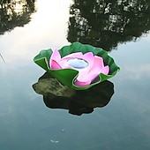 economico Luci subacquee-1 pz luce galleggiante solare per laghetto con loto, luce da giardino per esterni, cortile, foglia di loto, decorazione per laghetto, piscina, illuminazione, luce galleggiante per l&#039;acqua