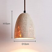 abordables Luces colgantes-12 cm Diseño de linterna Formas geométricas Lámparas Colgantes Piedra Estilo artístico Estilo retro Estilo clásico Vintage Tradicional / Clásico 110-120V 220-240V