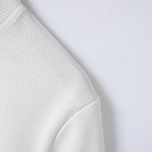 preiswerte Klassisches Poloshirt für Herren-Herren Waffel-Poloshirts Golfshirt Arbeit Lässig Revers Kurzarm Basic Modern Farbblock Patchwork Knöpfe Sommer Frühling Normale Passform Schwarz Weiß Königliches Blau Khaki Grau Waffel-Poloshirts