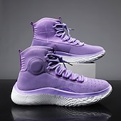 Χαμηλού Κόστους Ανδρικά Sneakers-ανδρικά κόκκινα και λευκά ψηλά αθλητικά παπούτσια μπάσκετ με απορρόφηση κραδασμών – κορυφαία άνεση και ανθεκτικότητα για αθλητικές επιδόσεις