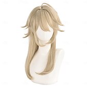 levne Anime paruky-Syntetické paruky Lu Chen Micro Locs Přírodní rovný Střední část Vrstvený střih na stroji Paruka 24&quot; A1 Umělé vlasy Dámské Střední část Klasické Pohodlné Blonďatá