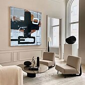 preiswerte Abstrakte Gemälde-minimalistisches abstraktes Gemälde extra großes handgemaltes modernes Wandgemälde auf Leinwand große Wandkunst Ölgemälde für Schlafzimmer Wohnzimmer Gemälde