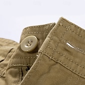 economico Classico-Per uomo Pantaloncini cargo Shorts Pantaloncini Estivi Multi-tasche Bottonato Tasca con Patta Semplice Comodità Indossabile Lunghezza al ginocchio All&#039;aperto Sport Quotidiano Moda Casual Nero Blu
