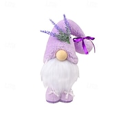 preiswerte Event &amp; Party Supplies-Muttertagswichtel-Deko, lila stehende gesichtslose Wichtelpuppe, Tischfigur für Mama, süßes Weihnachtsregal-Dekor-Geschenk für sie