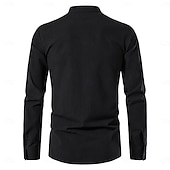 olcso Felsők-Középkori Reneszánsz 17. század Ing Kalóz Viking Egyszínű Jelmez Férfi Mindszentek napja Farsang Alkalmi / Napi Reneszánsz Vásár LARP Felnőttek Ing Tavaszi nyár