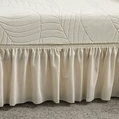 baratos Capa para assento de Sofá &amp; Apoios de Braços-Capa de almofada de sofá com saia para sala de estar com design vintage, protetor de móveis resistente à água, elastano, elástico removível, capa de sofá de canto em forma de L