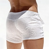 billige Svette shorts-Herre Atletisk shorts Svette shorts Shorts Sommershorts Lomme Snorer Elastisk midje عادي Komfort Pustende Kort utendørs Sport Klassisk Fritid Beige