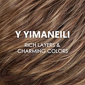 رخيصةأون كبار السن شعر مستعار-باروكة شعر أشقر بني قصير متعدد الطبقات للنساء ذوات البشرة البيضاء مع غرة، باروكة شعر واقعية مقاومة للحرارة، باروكة شعر صناعية للاستخدام اليومي