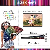 cheap Event &amp; Party Supplies-Boots on The Ground Fan Large Folding Fan-Hand Fan Popping Fan for Line Dancing Clacking Fans for Boots On The Ground Dance, Party,Outdoor,Decoration