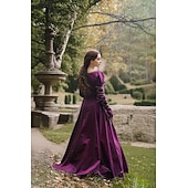 tanie Sukienka-Średniowieczne Renesansowa Sukienka Wiking celtycki rycerz Strój na bal maskowy Damskie Wiking Królewski Halloween Karnawał Bal maskowy Spektakl LARP Ren Faire Dla dorosłych Sukienka