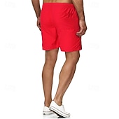 economico Pantaloncini casual-Per uomo Pantaloncini da mare Shorts Pantaloncini Estivi Pantaloncini casual Tasca Coulisse Elastico in vita Semplice Comodità Traspirante Corto All'aperto Vacanza Canotta sportiva Casual Nero Bianco