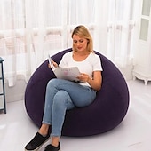 abordables Actividad al Aire Libre-Sillón inflable, material de PVC de estilo clásico, versátil para interiores. &amp;Uso exterior, único para el hogar. &amp;decoración de jardín