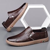 preiswerte Slipper Schuhe-Herren Slipper aus Kunstleder – stylische Freizeitschuhe für Business, Büro und Alltag