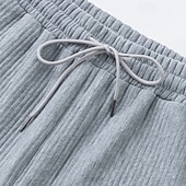 baratos Shorts de moletom-Homens Shorts de moletom Calção Bermudas Shorts de Corrida Shorts casuais Com Cordão Cintura elástica Tecido Conforto Esportes Curto Ioga Diário Ginásio Roupa Esportiva Preto Branco Micro-Elástica