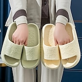 economico Pantofole da casa-Pantofole Cloud Slides per donne e uomini pantofole da doccia sandali da bagno estremamente comodi con suola spessa imbottita