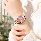cheap Quartz Watches-Women Quartz Watch Wrist Watch Retro Vintage Luminous Calendar Waterproof Stainless Steel Strap Watch