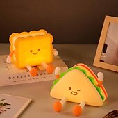abordables 123496-1 veilleuse LED en silicone pour chambre d&#039;enfant, motif hamburger, intensité variable, série thé de l&#039;après-midi