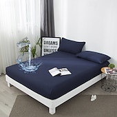 abordables Parures de draps-Protector de matelas imperméable Housse de matelas ajustée Protéger le lit Reine Pleine Roi Housse de lit protectrice douce Draps ajustés respirants confortables Protection à 5 côtés contre les
