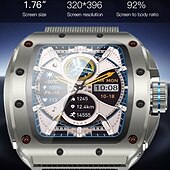 Χαμηλού Κόστους Smartwatch-696 V68 Εξυπνο ρολόι 1.76 inch Έξυπνο ρολόι Bluetooth Βηματόμετρο Υπενθύμιση Κλήσης Παρακολούθηση Ύπνου Συμβατό με Android iOS Άντρες Κλήσεις Hands-Free Υπενθύμιση Μηνύματος IPX-0 Θήκη ρολογιού 44mm
