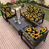 billiga Överdrag för soffa och armstöd-sittdynfodral uteplats överdrag blomgarn färgade mikrofiber överdrag