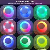 economico Luci intelligenti-1 pz luce notturna dimmerabile a colori RGB con telecomando, timer dimmerabile touch, batteria ricaricabile USB, luce notturna per interni e camera da letto