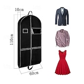 tanie Torba na odzież i pokrowiec-torby podróżne na ubrania i organizer do szafy pokrowiec na ubrania z uchwytami składany pokrowiec na garnitur ochraniacz na kurtki, płaszcze, koszule, sukienki i różne płaszcze