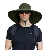 cheap Sun Hats-Large Edge Bucket Cap for Both Sexes Summer Large Edge UV Sun Hat Breathable Fisherman Hat