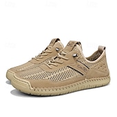 baratos Ténis para Homem-Tênis casuais masculinos feitos à mão – calçados confortáveis e estilosos com cadarço para uso diário e caminhadas