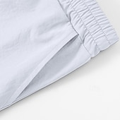 cheap Casual Shorts-Men&#039;s Shorts Summer Shorts Beach Shorts Casual Shorts Pocket Drawstring Elastic Waist Plain Comfort Breathable Short Outdoor Vacation Sport Casual Black White