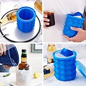 cheap Pools, Hot Tubs &amp; Supplies-1pc, Plastic Ice Bucket, Quick Cold Preservation Ice Maker, Ice Making Wine Containers, Size Ice Bucket Circular Ice Maker, Commercial Ice Maker, Summer Essential