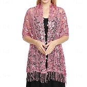 voordelige bruiloft gast wraps-Dames Wikkel Elegante Zon Bescherming Mouwloos Kant Bruiloft Wikkels Met Effen Kleur Voor Bruiloft Zomer