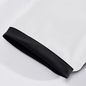 preiswerte Klassisches Poloshirt für Herren-Mehrfachpackungen 2St Herren Stehkragen Kurze Ärmel Weiß + Orange Polo mit Knopfleiste Golfshirt Golf Poloshirts Knöpfe Gestreift Urlaub Alltagskleidung Polyester Sommer