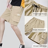 economico Classico-Per uomo Pantaloncini cargo Pantaloncini mimetici Shorts Pantaloncini Estivi Coulisse Elastico in vita Multi-tasche Semplice Mimetico Comodità Indossabile Lunghezza al ginocchio All&#039;aperto Sport
