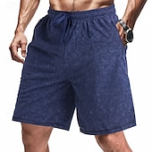 cheap Casual Shorts-Men&#039;s Athletic Shorts Sweat Shorts Shorts Summer Shorts Pocket Drawstring Elastic Waist Plain Comfort Breathable Short Outdoor Sports Classic Casual Black Navy Blue