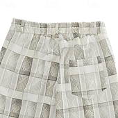 preiswerte Lose-Herren Anzughose Hose Freizeithose Kordelzug Elastischer Bund Gerader Schnitt Einfach Komfort Weich Volle Länge Outdoor Geschäft Täglich Mode Streetwear Hellkaki Weiß