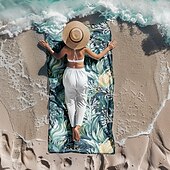 preiswerte Strandtuch-Sets-bedrucktes Strandtuch, leichte, schnelltrocknende, sandfreie Stranddecke, ideal für Reisen, den Pool und den Außenbereich