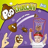 お買い得  ビーチ＆アウトドアおもちゃ-ヘッドフープバスケットボールパーティーゲーム1個、子供と大人用カーニバルゲーム、調節可能なバスケットネットヘッドバンド、ボール20個付き、カーニバルパーティー、誕生日パーティー、家族、屋内、屋外ゲーム用