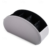 Недорогие Хранение вещей и организация пространства-органайзер для пульта дистанционного управления из искусственной кожи, держатель для хранения косметики, настольный органайзер для офиса и гостиной, домашний ящик для хранения косметики и аксессуаров